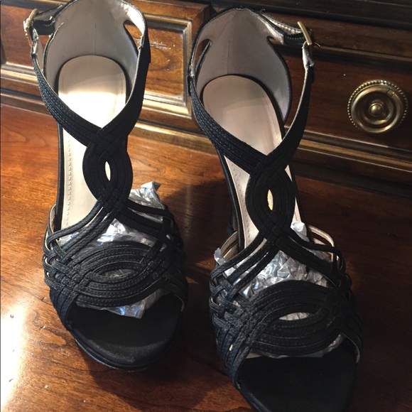 Caparros High Heel Satin Sandals - Picture 2 of 6